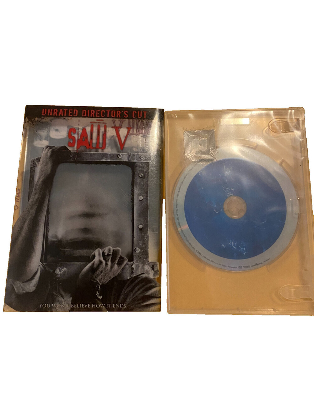 Saw V DVD Unrated Director's Cut Tobin Bell Costas Mandylor Scott Patterson 2008